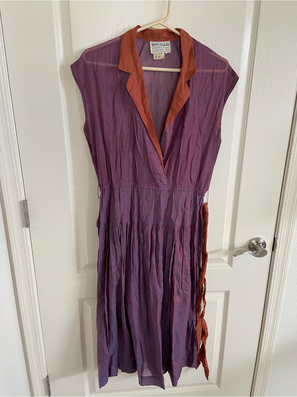 Rare Vintage 1970s Diane von Furstenberg 100% Cotton Dress - Made in Hong